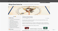 Desktop Screenshot of chirpsfromcenterice.com